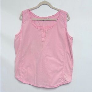 Generalities Plus Vintage 90s Distressed Cotton Women’s Size 2X Pink Tank Top